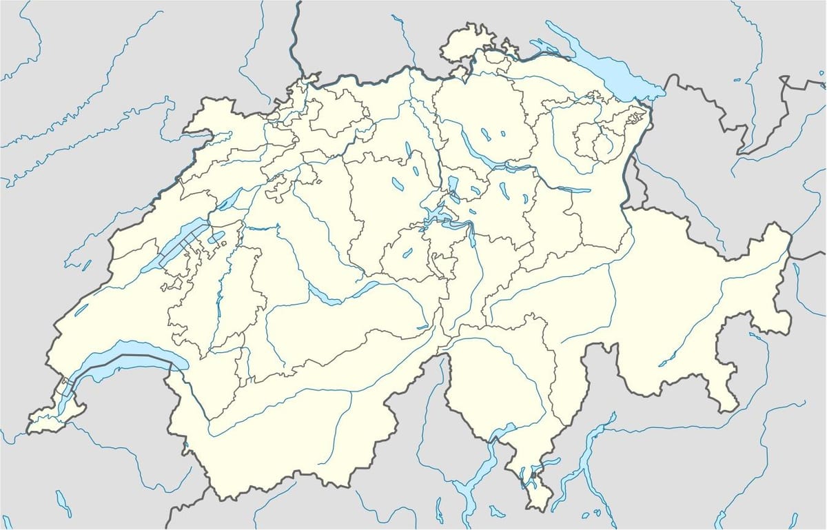 карта је једноставна картица Швајцарској
