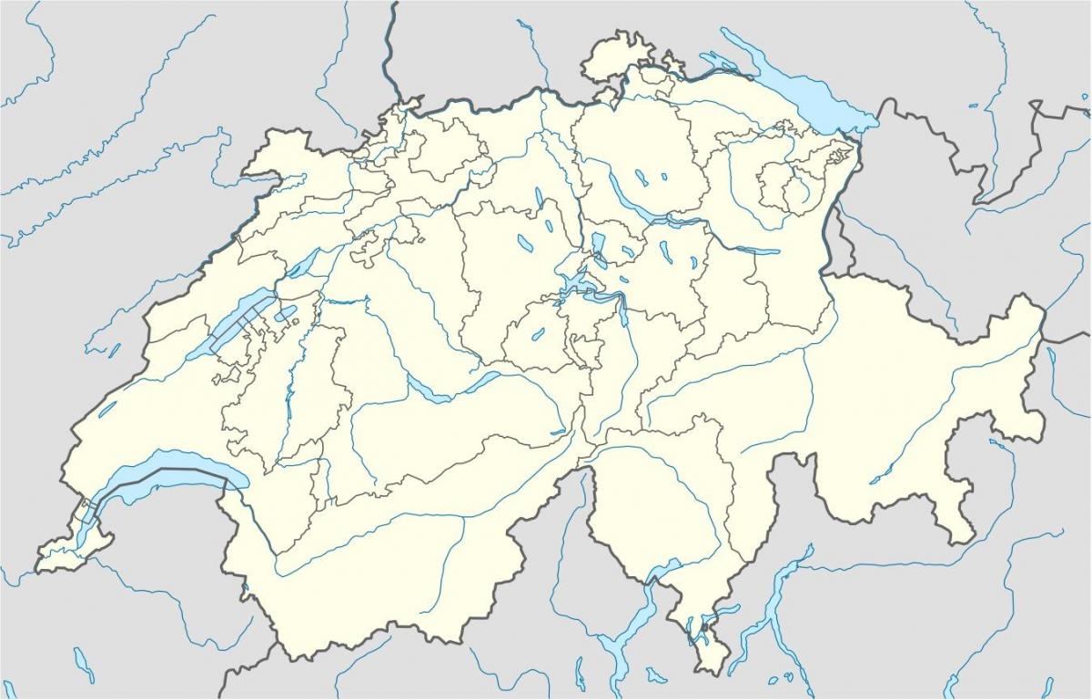 карта Швајцарској картица вецтор 