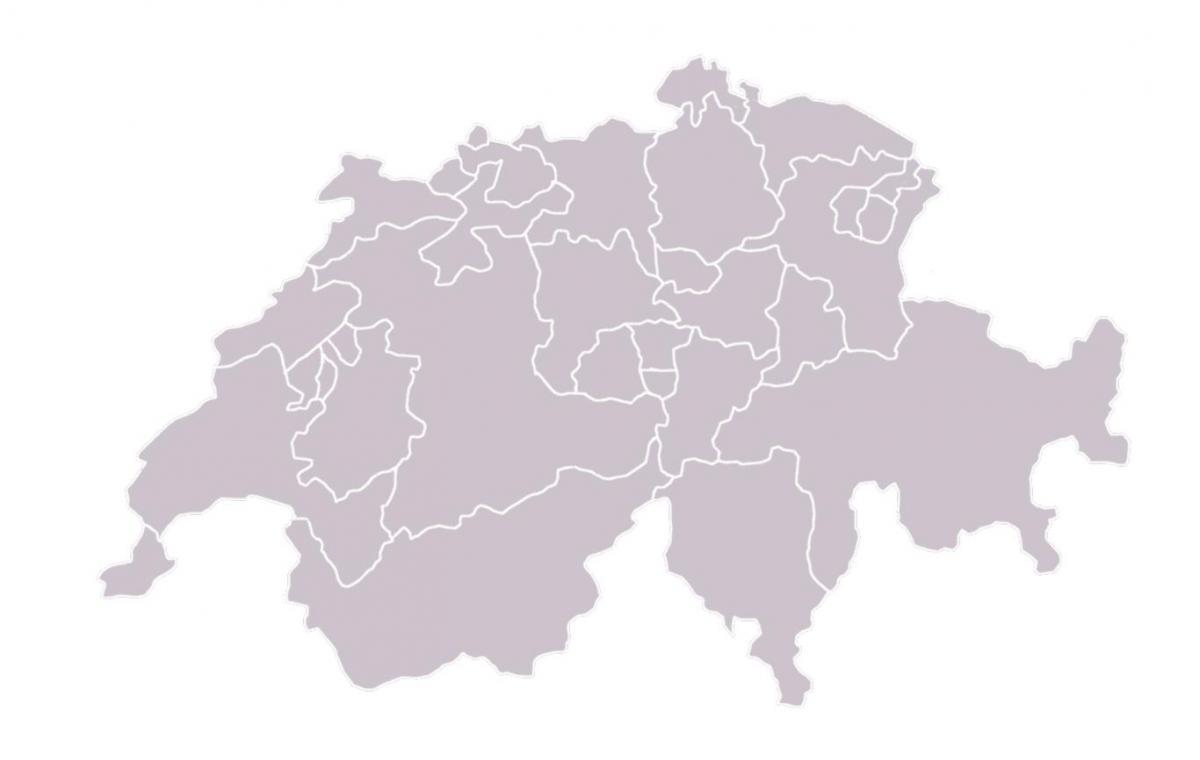 карта празна мапа Швајцарској