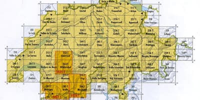 Карта Швајцарској Поштански број