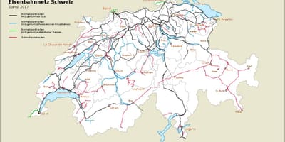 Карта Швајцарске луке