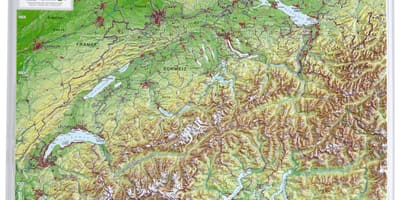Карта 3д Швајцарској