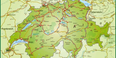 Карта улица мапи Базелу, Швајцарска