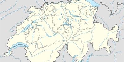 Карта је једноставна картица Швајцарској